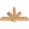 Ekena Millwork Redmond Smooth Timber Gable Bracket, Western Red Cedar, 36"W x 23"H x 3 1/2"D x 3 1/2"F, 15/12 Pitch GBW036X23X0404RED00SWR - alternate 2